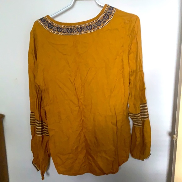 Beautiful boho yellow blouse - Picture 4 of 4